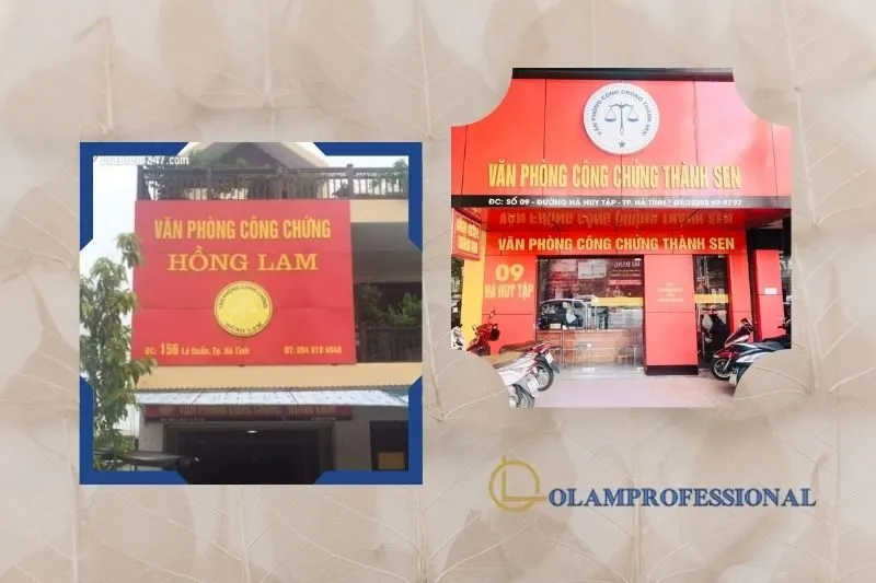 Danh sách văn phòng công chứng Hà Tĩnh uy tín